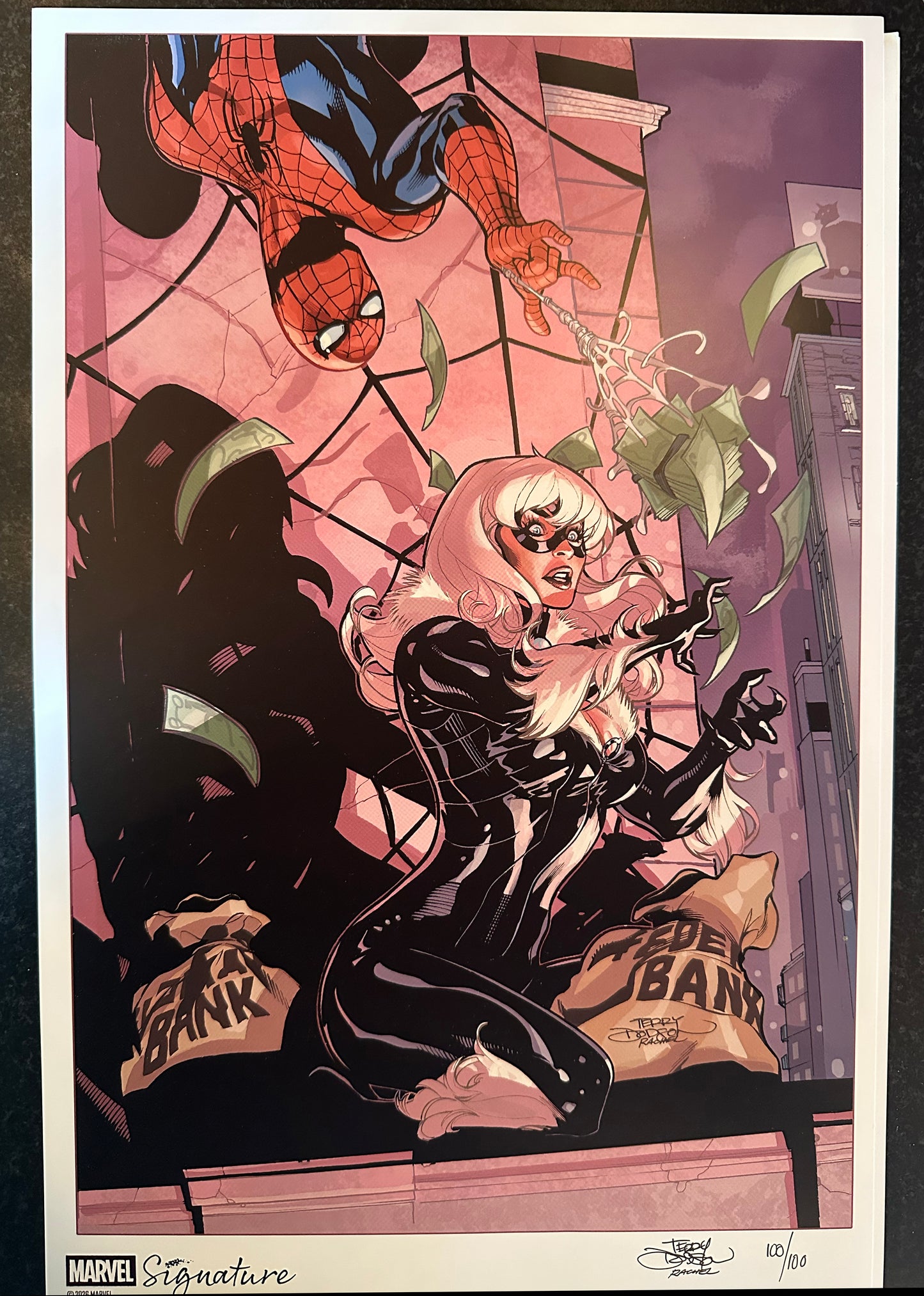 Black Cat and Spider-Man Print