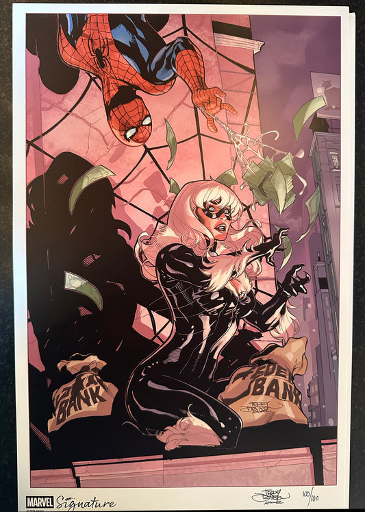 Black Cat and Spider-Man Print
