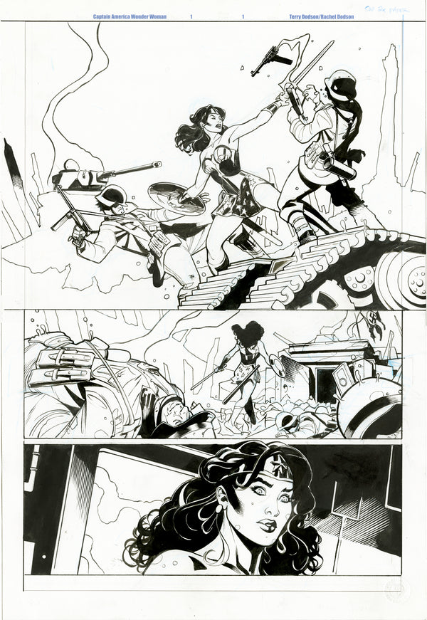 Captain America Wonder Woman Page 1